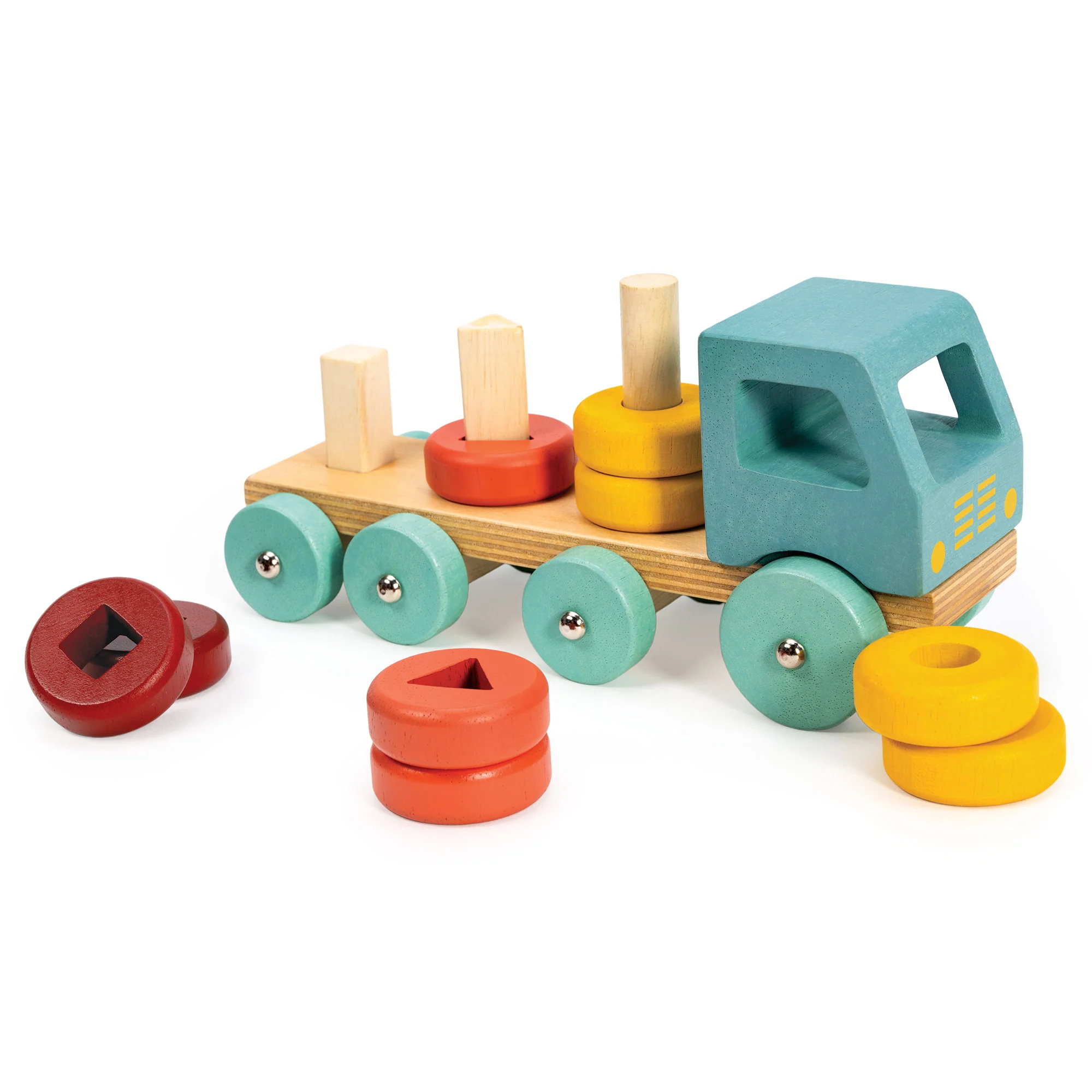Wooden Mentari Stacking Peg Truck - Image 2