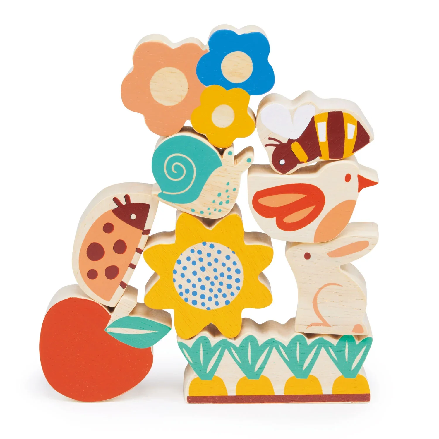 Happy Stacking Garden Wooden Toy - Image 2