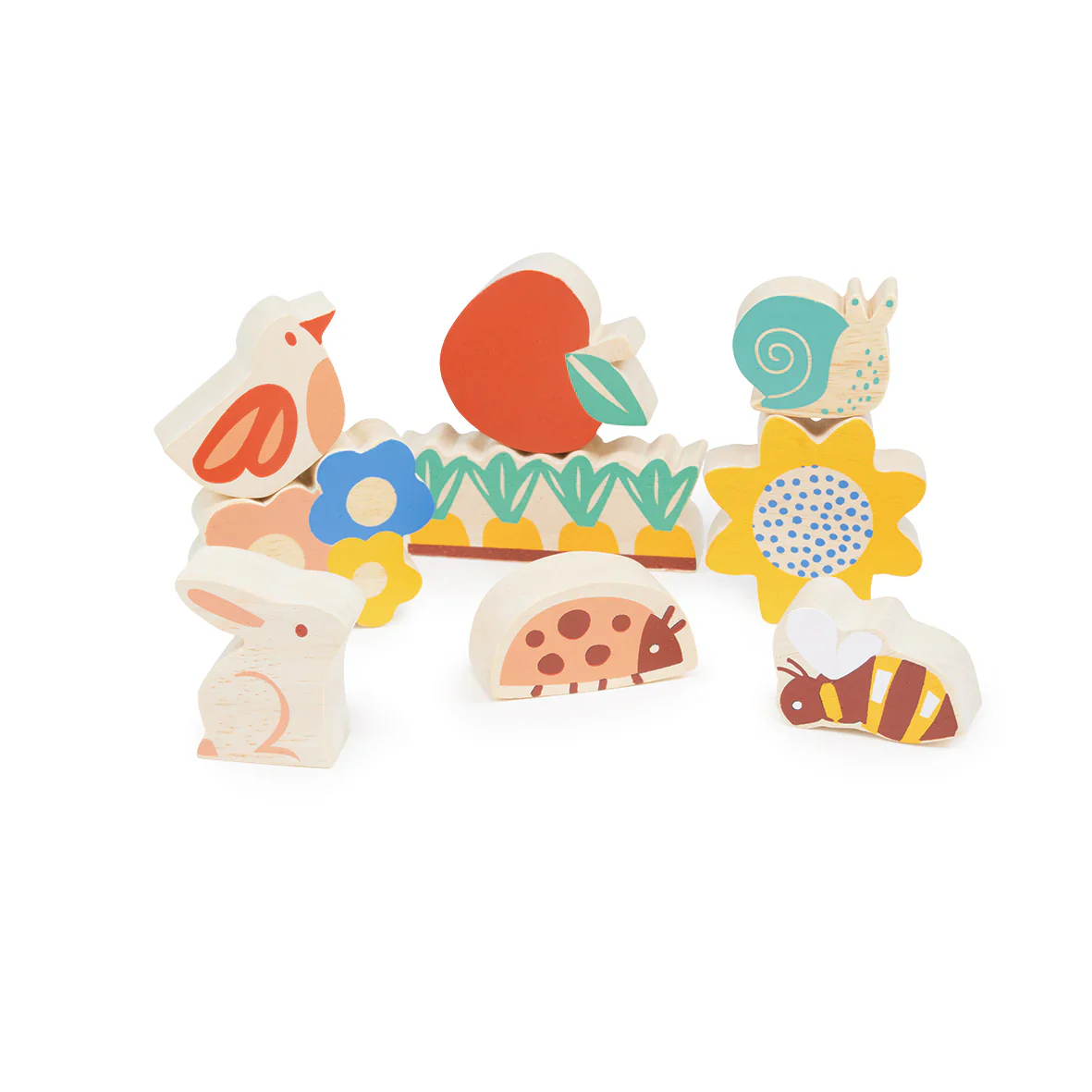 Happy Stacking Garden Wooden Toy - Image 3