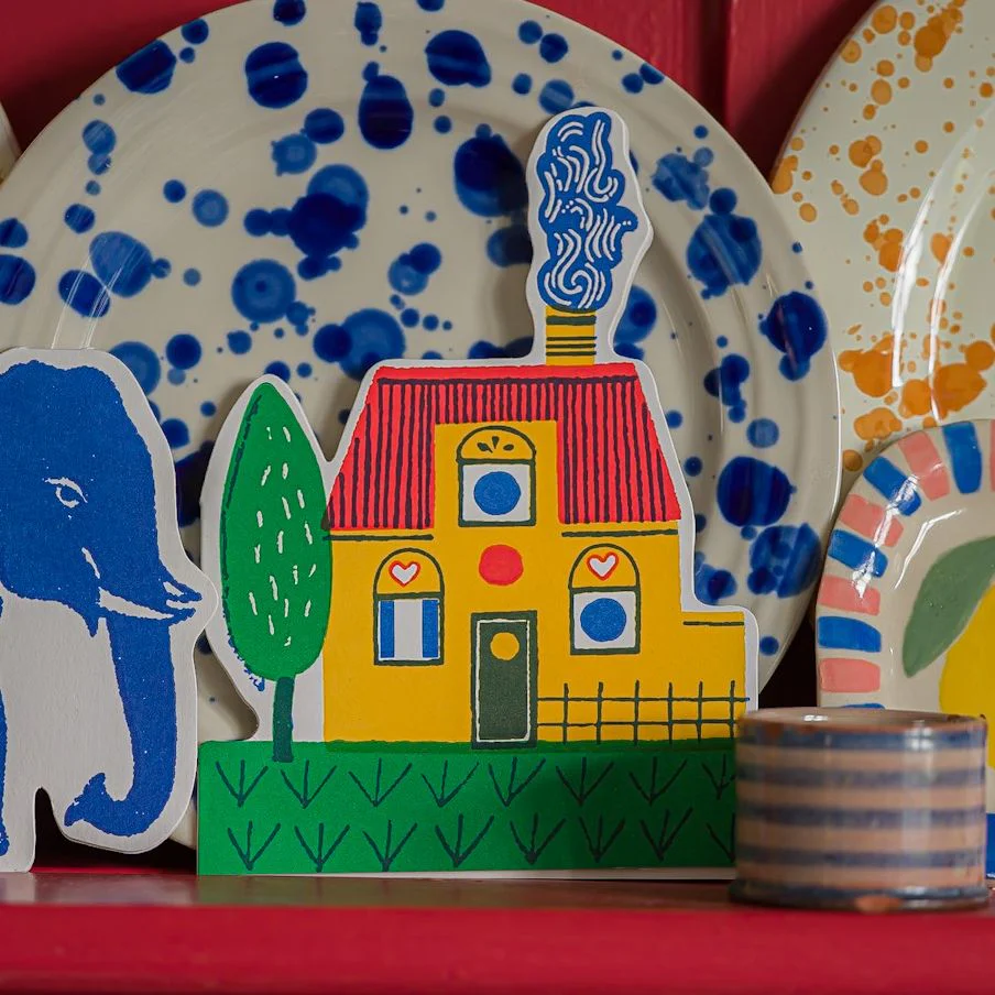 'Yellow Home' Greetings Card - Image 2