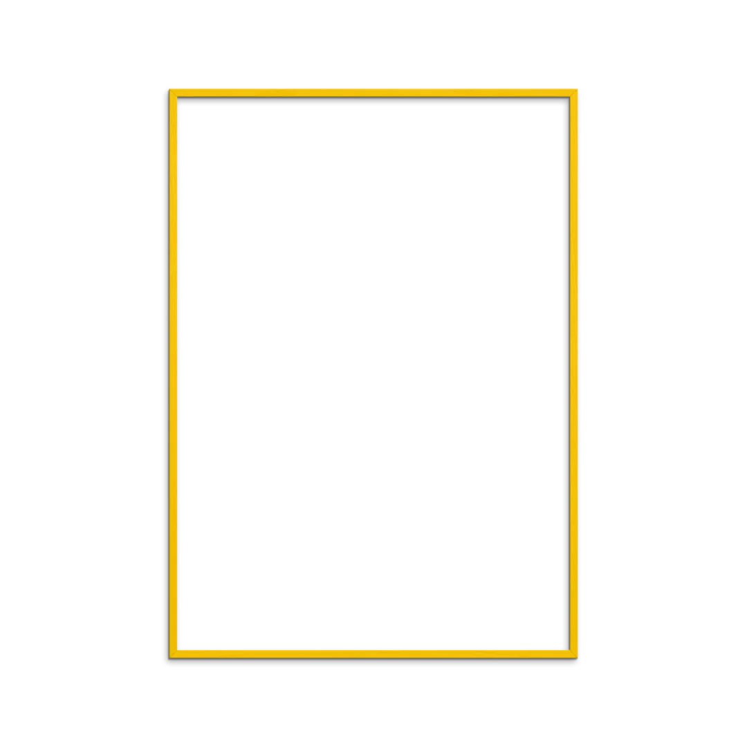 Yellow Wooden Picture Frame - A4 - Image 3