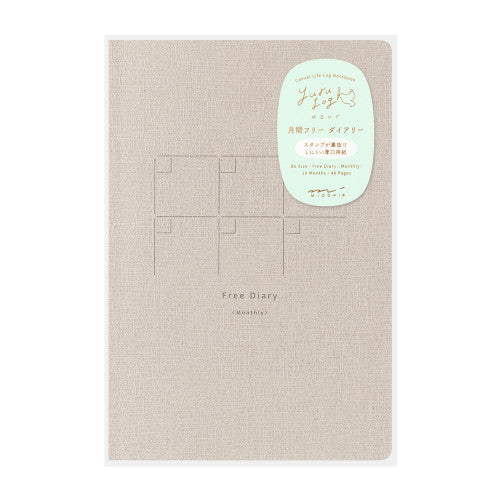 Midori Yuru Log Notebook - 18 Month Undated Diary - Image 3